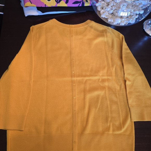 Cynthia Rowley Men's Mustard Crewneck Sweater - Picture 4 of 4